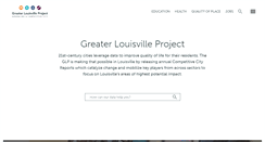 Desktop Screenshot of greaterlouisvilleproject.org