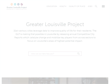 Tablet Screenshot of greaterlouisvilleproject.org